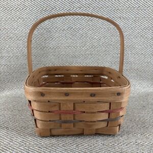LONGABERGER Basket 1987  7x7 Signed Berry